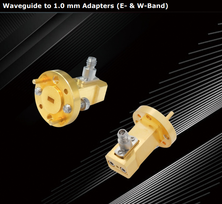 Waveguide to 1.0 mm Adapters (E W-Band) - With-wave